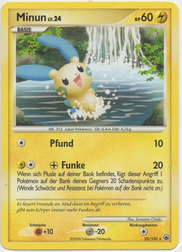 Minun 25 — Majestätischer Morgen (German Pokémon TCG card)