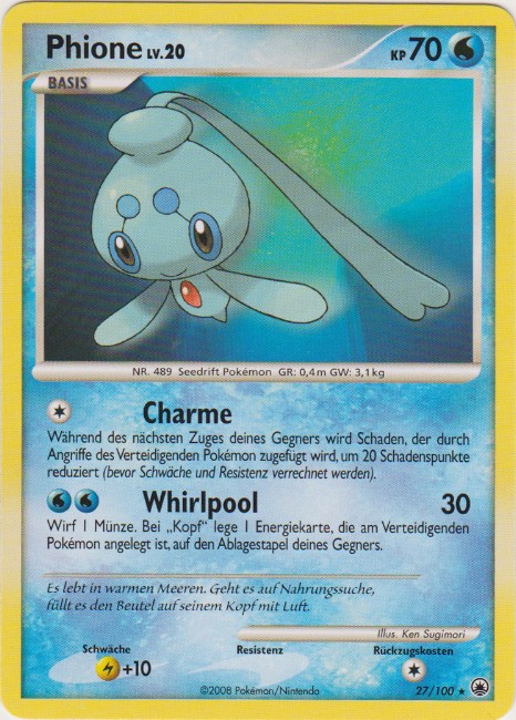 Phione 27 — Majestätischer Morgen (German Pokémon TCG card)