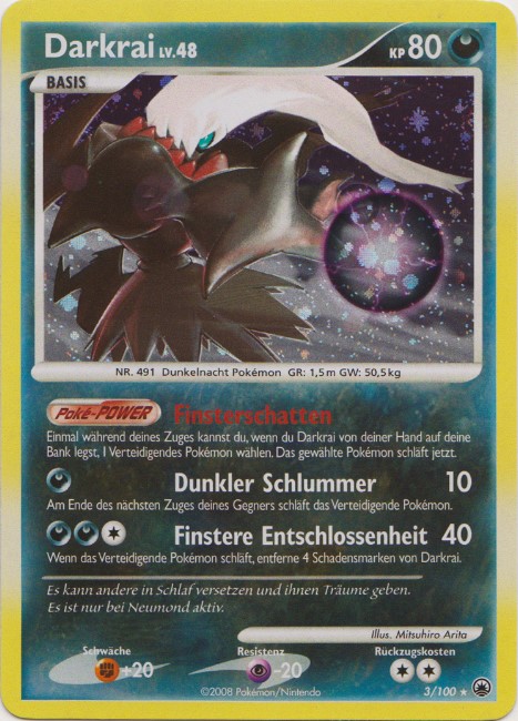 Darkrai 3 — Majestätischer Morgen (German Pokémon TCG card)