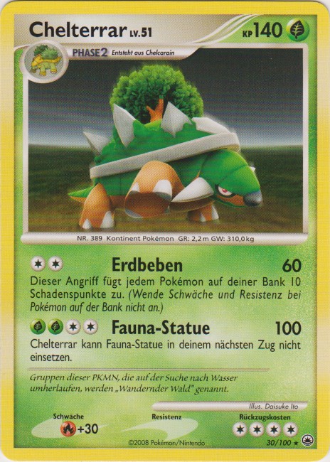 Chelterrar 30 — Majestätischer Morgen (German Pokémon TCG card)