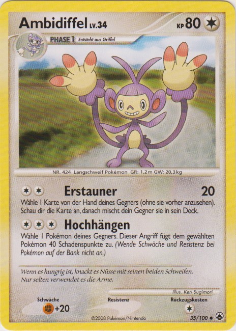 Ambidiffel 35 — Majestätischer Morgen (German Pokémon TCG card)