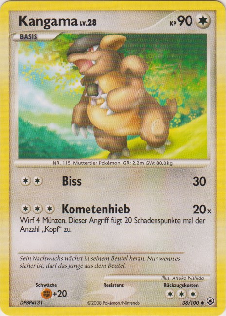 Kangama 38 — Majestätischer Morgen (German Pokémon TCG card)