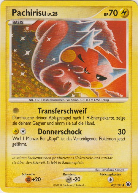 Pachirisu 43 — Majestätischer Morgen (German Pokémon TCG card)