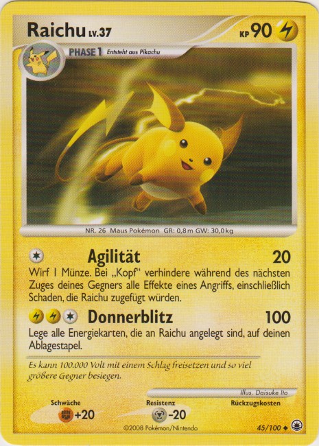 Raichu 45 — Majestätischer Morgen (German Pokémon TCG card)