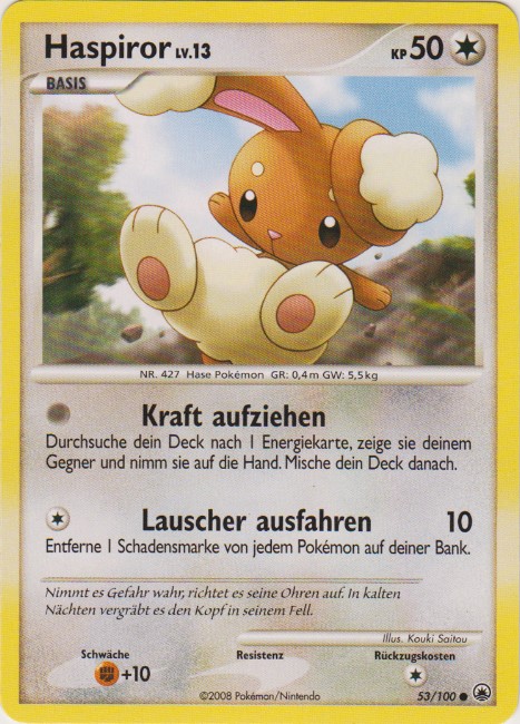 Haspiror 53 — Majestätischer Morgen (German Pokémon TCG card)
