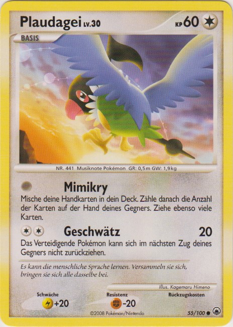 Plaudagei 55 — Majestätischer Morgen (German Pokémon TCG card)