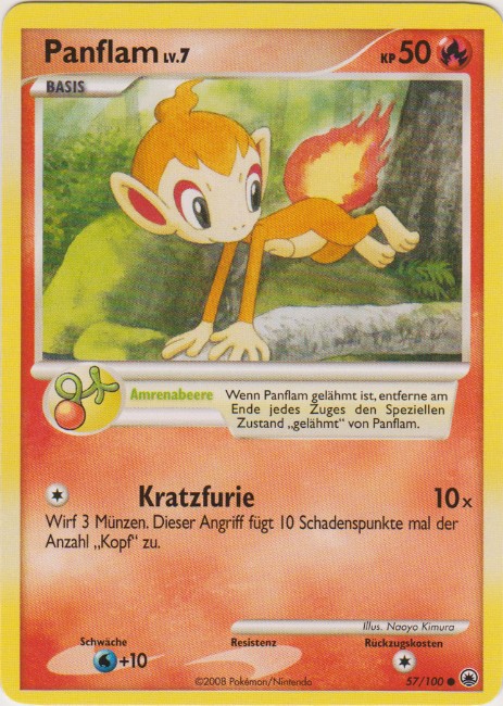 Panflam 57 — Majestätischer Morgen (German Pokémon TCG card)