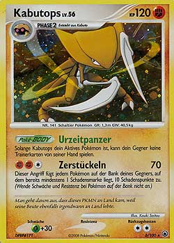 Kabutops 6 — Majestätischer Morgen (German Pokémon TCG card)