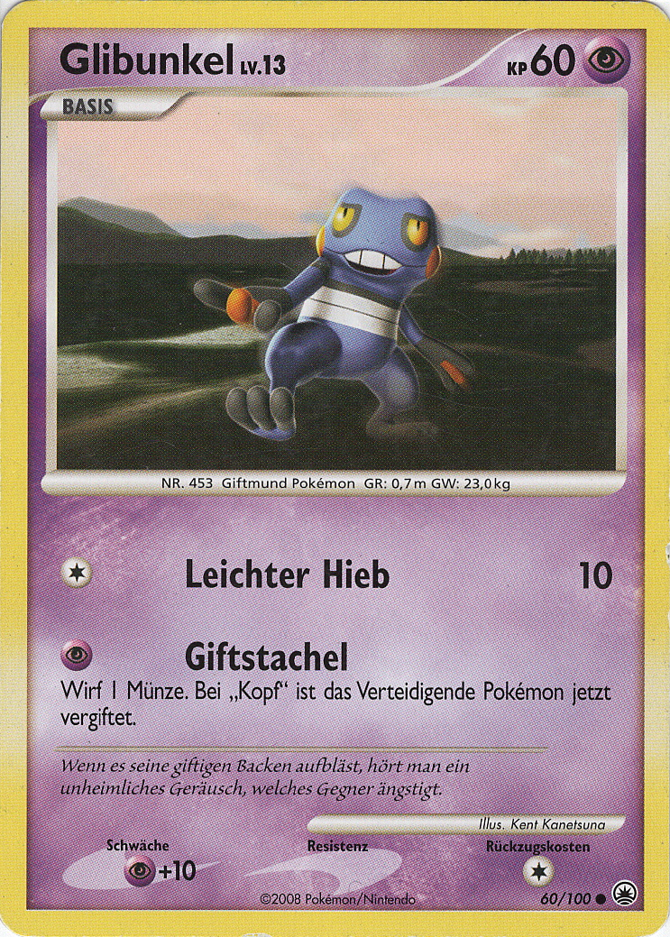 Glibunkel 60 — Majestätischer Morgen (German Pokémon TCG card)