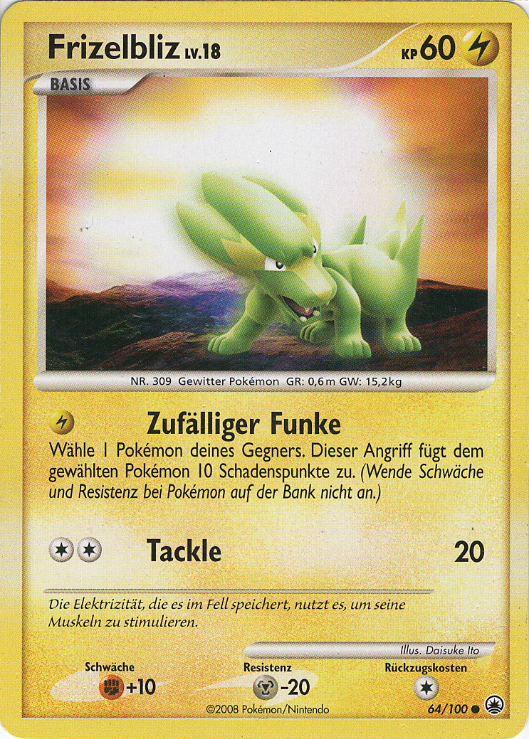 Frizelbliz 64 — Majestätischer Morgen (German Pokémon TCG card)