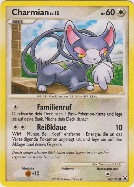 Charmian 65 — Majestätischer Morgen (German Pokémon TCG card)