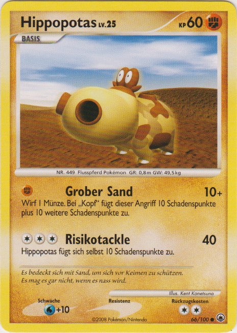 Hippopotas 66 — Majestätischer Morgen (German Pokémon TCG card)