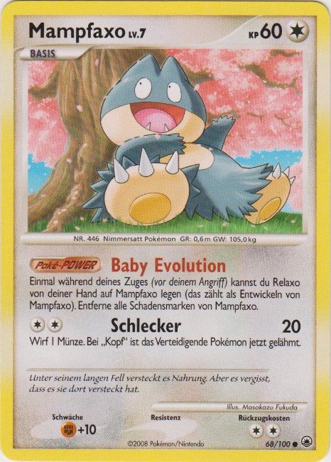 Mampfaxo 68 — Majestätischer Morgen (German Pokémon TCG card)