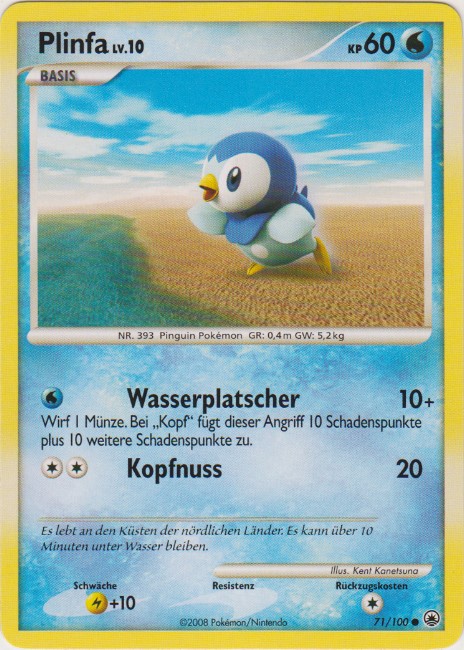 Plinfa 71 — Majestätischer Morgen (German Pokémon TCG card)