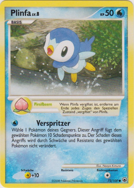 Plinfa 72 — Majestätischer Morgen (German Pokémon TCG card)
