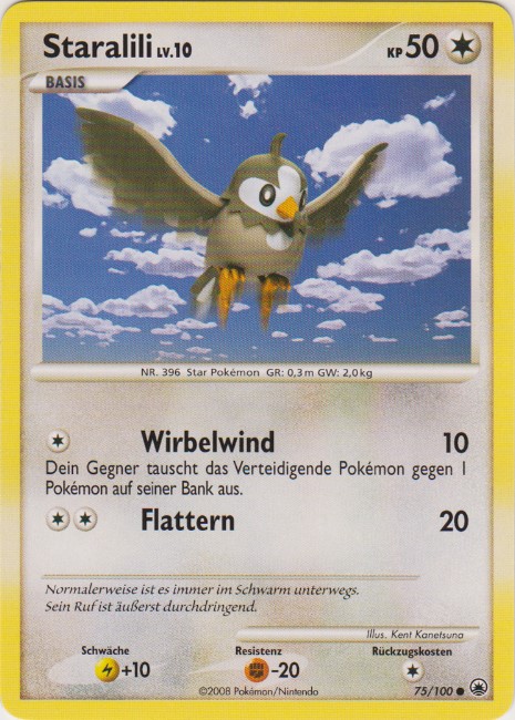 Staralili 75 — Majestätischer Morgen (German Pokémon TCG card)