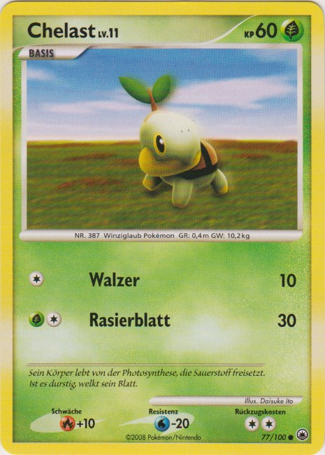 Chelast 77 — Majestätischer Morgen (German Pokémon TCG card)