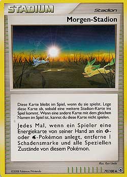 Morgen-Stadion 79 — Majestätischer Morgen (German Pokémon TCG card)