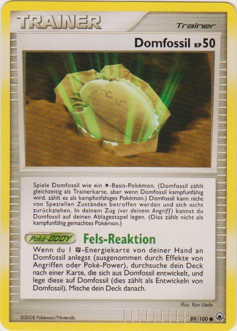 Domfossil 89 — Majestätischer Morgen (German Pokémon TCG card)