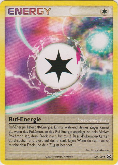 Ruf-Energie 92 — Majestätischer Morgen (German Pokémon TCG card)