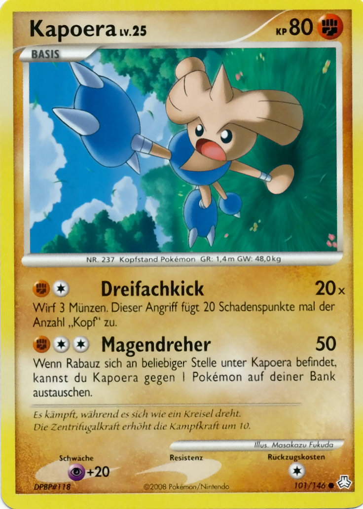 Kapoera 101 — Erwachte Legenden (German Pokémon TCG card)