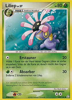 Liliep 105 — Erwachte Legenden (German Pokémon TCG card)