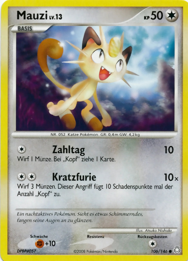 Mauzi 106 — Erwachte Legenden (German Pokémon TCG card)