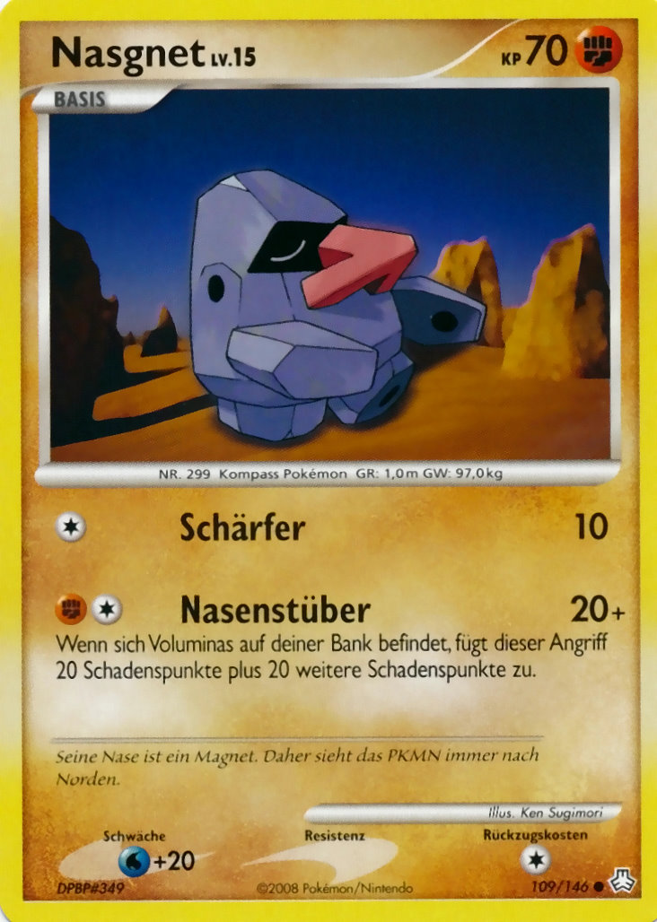 Nasgnet 109 — Erwachte Legenden (German Pokémon TCG card)
