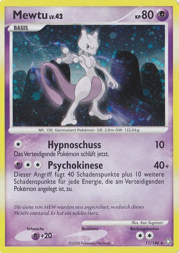 Mewtu 11 — Erwachte Legenden (German Pokémon TCG card)