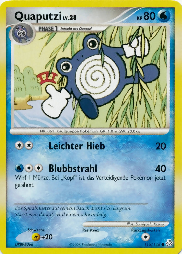 Quaputzi 115 — Erwachte Legenden (German Pokémon TCG card)