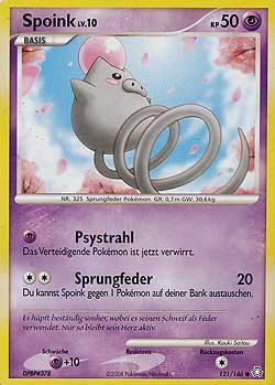 Spoink 121 — Erwachte Legenden (German Pokémon TCG card)