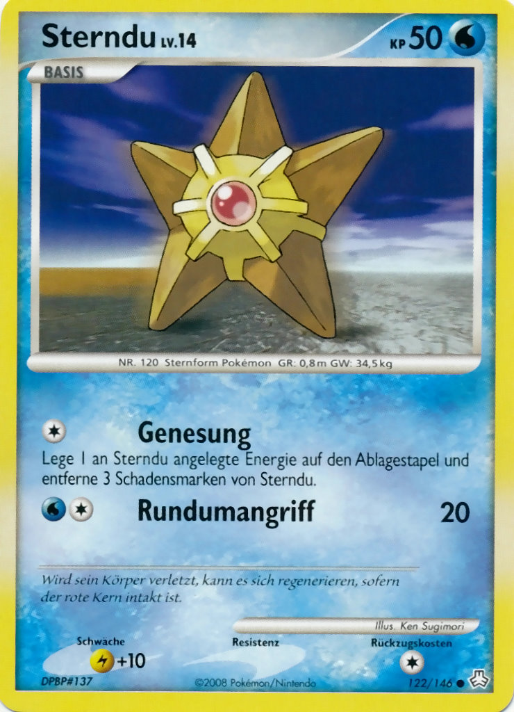 Sterndu 122 — Erwachte Legenden (German Pokémon TCG card)
