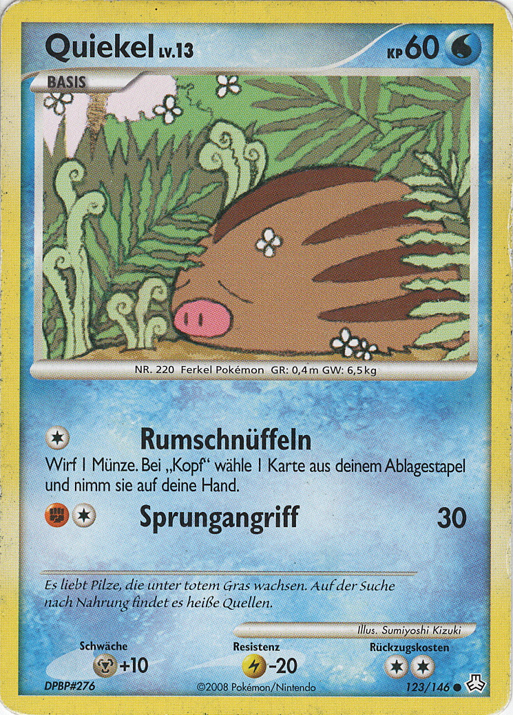Quiekel 123 — Erwachte Legenden (German Pokémon TCG card)