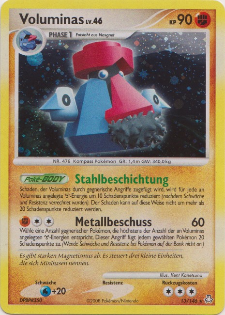 Voluminas 13 — Erwachte Legenden (German Pokémon TCG card)
