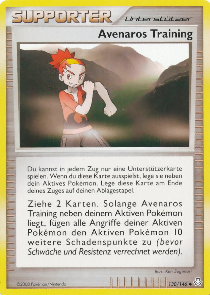 Avenaros Training 130 — Erwachte Legenden (German Pokémon TCG card)