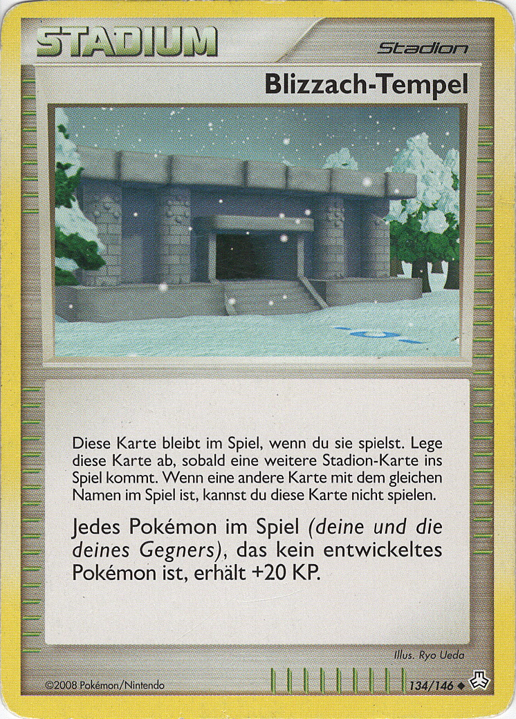 Blizzach-Tempel 134 — Erwachte Legenden (German Pokémon TCG card)