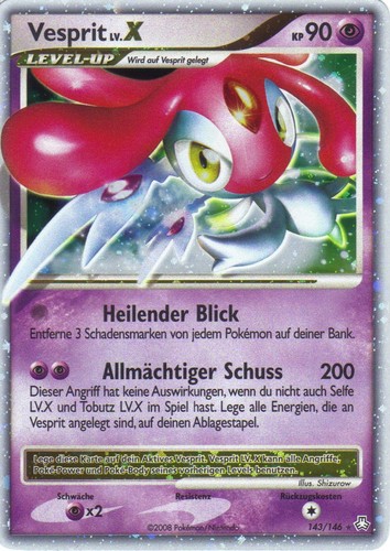 Vesprit 143 — Erwachte Legenden (German Pokémon TCG card)