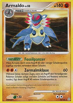 Armaldo 18 — Erwachte Legenden (German Pokémon TCG card)