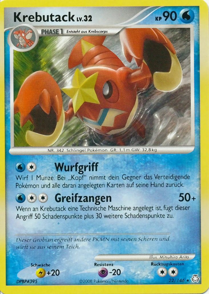 Krebutack 22 — Erwachte Legenden (German Pokémon TCG card)