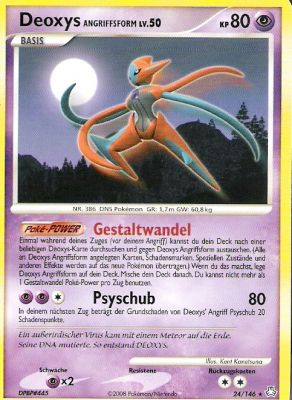 Deoxys Angriffsform 24 — Erwachte Legenden (German Pokémon TCG card)