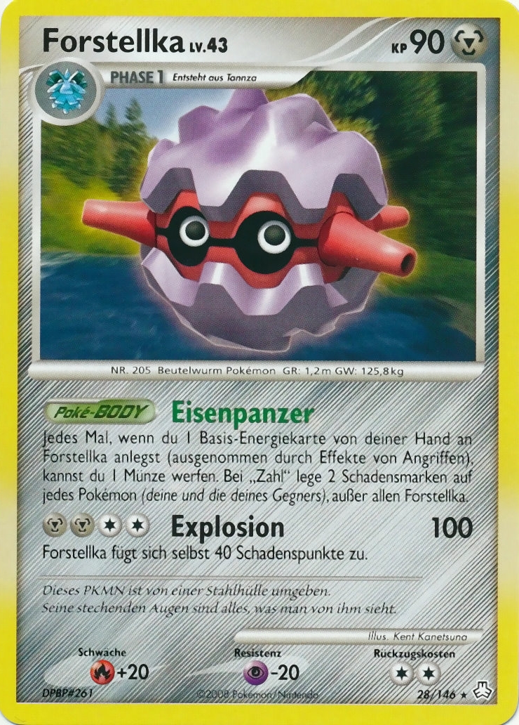 Forstellka 28 — Erwachte Legenden (German Pokémon TCG card)