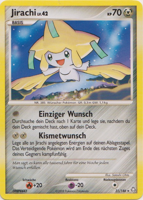 Jirachi 31 — Erwachte Legenden (German Pokémon TCG card)