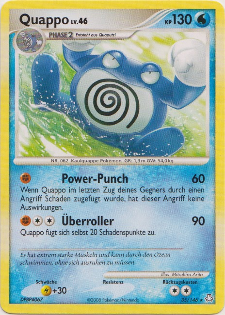 Quappo 35 — Erwachte Legenden (German Pokémon TCG card)