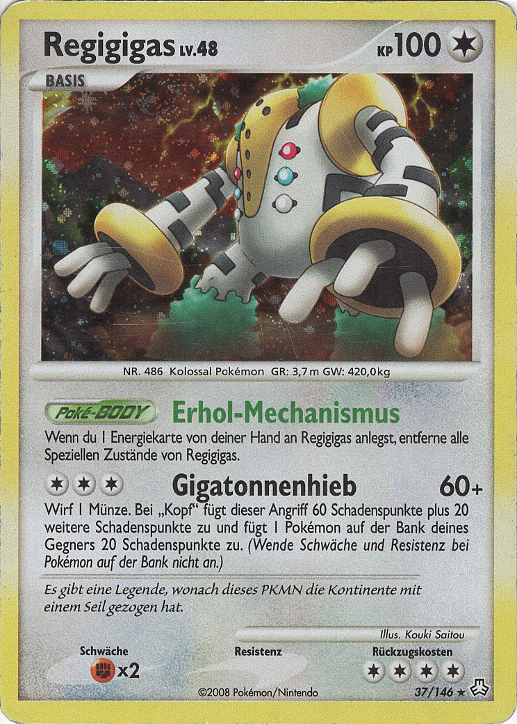 Regigigas 37 — Erwachte Legenden (German Pokémon TCG card)