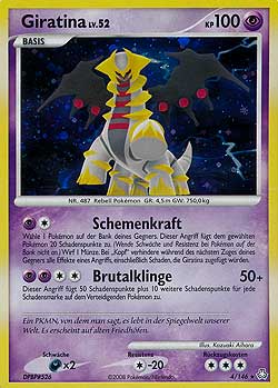 Giratina 4 — Erwachte Legenden (German Pokémon TCG card)