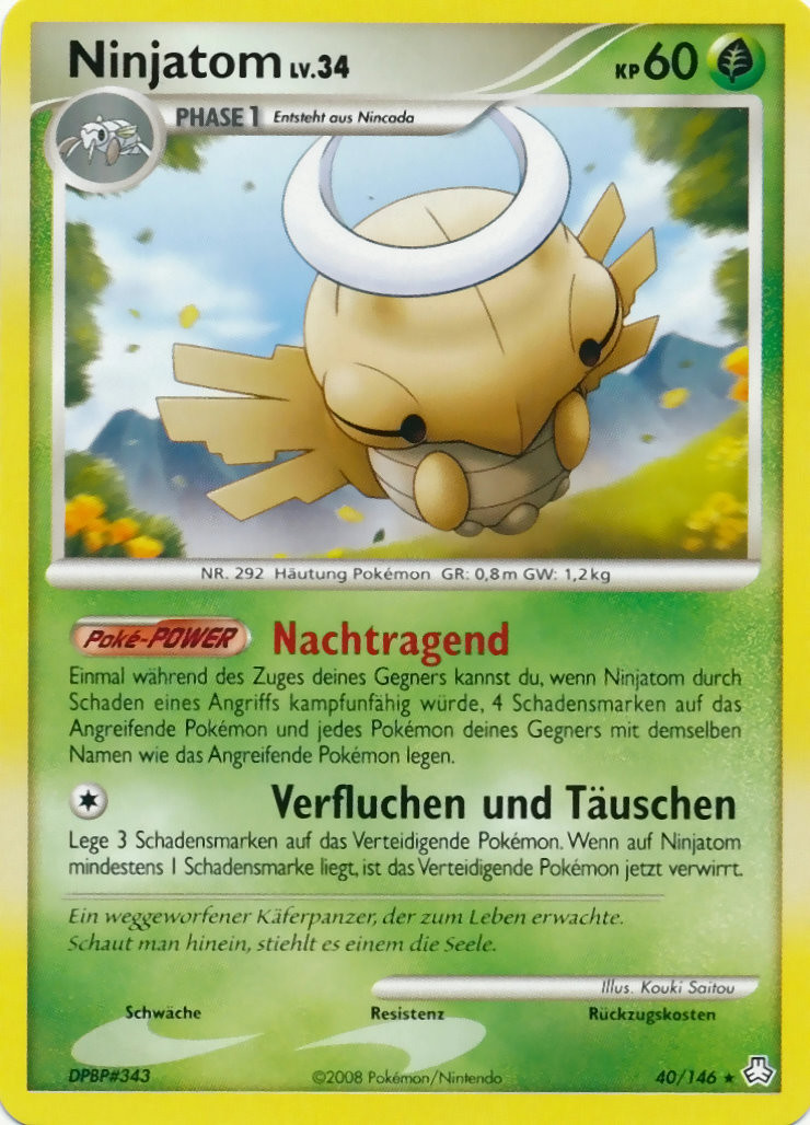 Ninjatom 40 — Erwachte Legenden (German Pokémon TCG card)