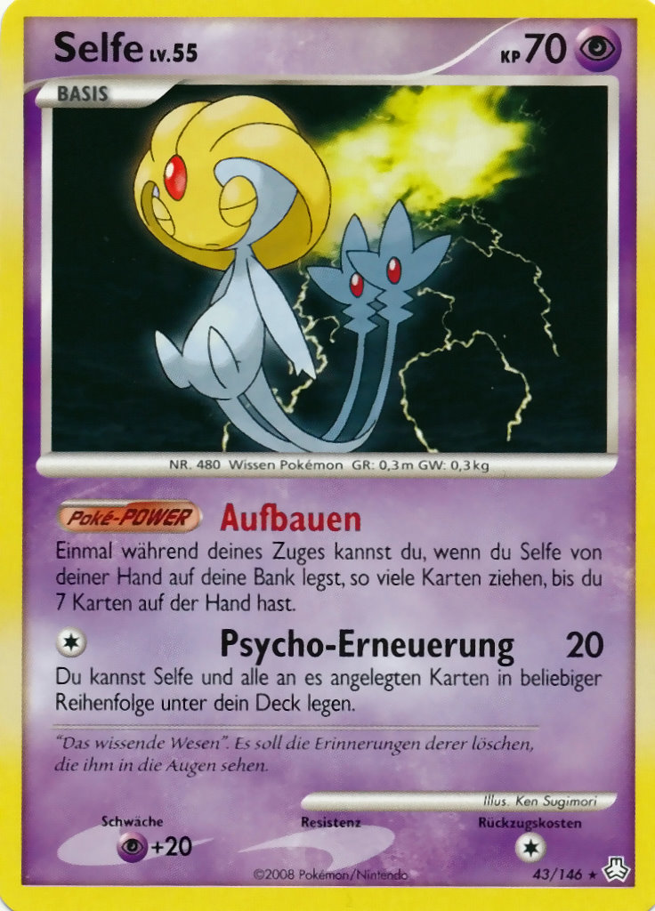 Selfe 43 — Erwachte Legenden (German Pokémon TCG card)