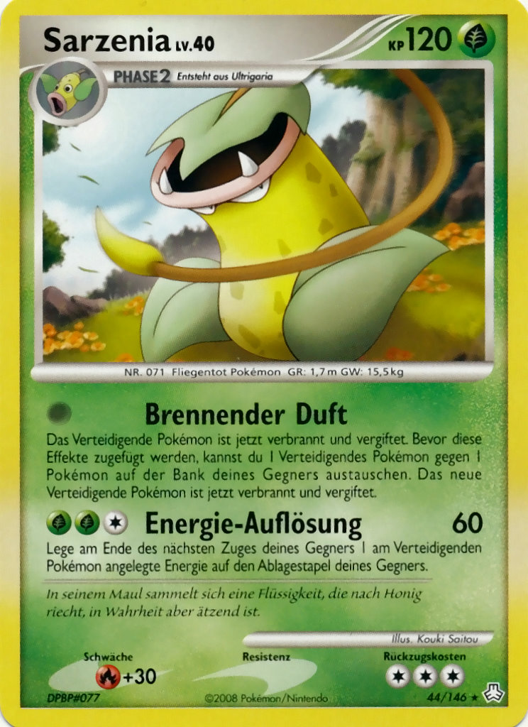 Sarzenia 44 — Erwachte Legenden (German Pokémon TCG card)