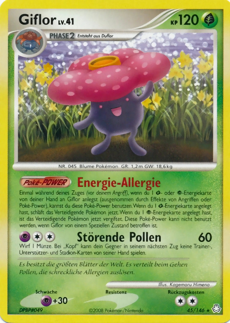 Giflor 45 — Erwachte Legenden (German Pokémon TCG card)