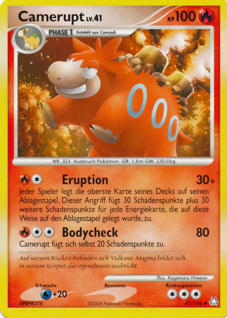 Camerupt 47 — Erwachte Legenden (German Pokémon TCG card)